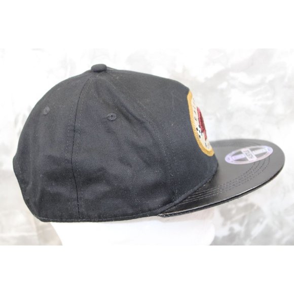 OG Hustle Black Flat Bill California Republic Hat Ball Cap - Picture 5 of 8